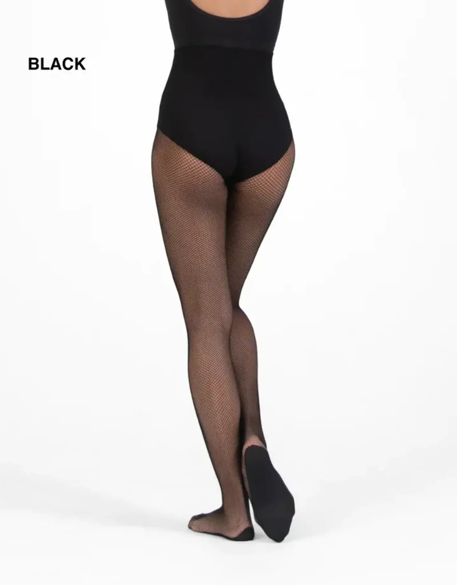 Body Wrappers Seamless Fishnet Tight Black M/L