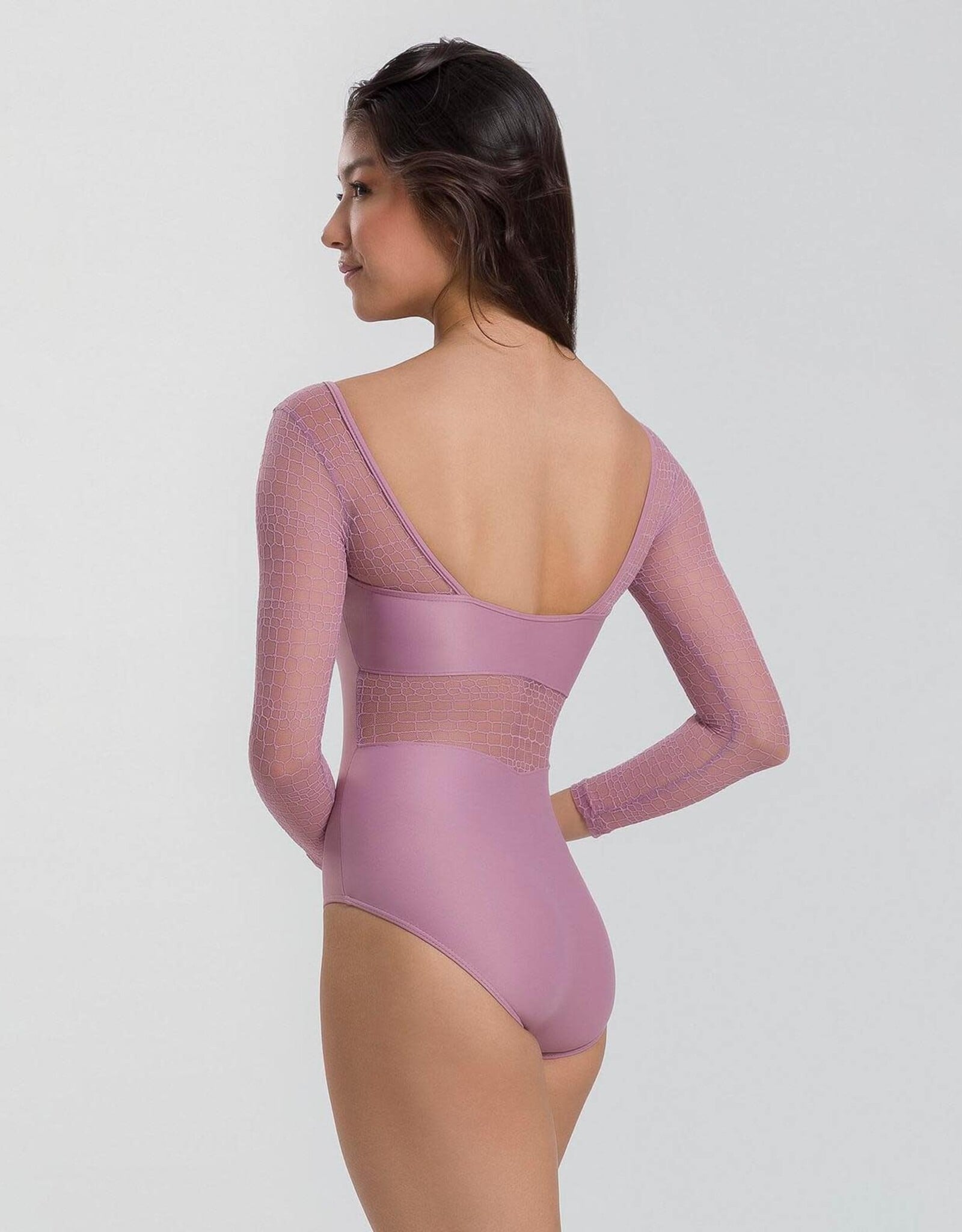 So Danca Aurea Long Sleeve Leotard with Mesh