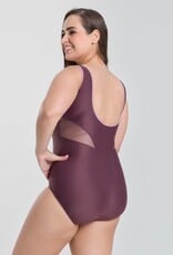 So Danca Curvy - Zuriel Two Tone Square Neck Leotard