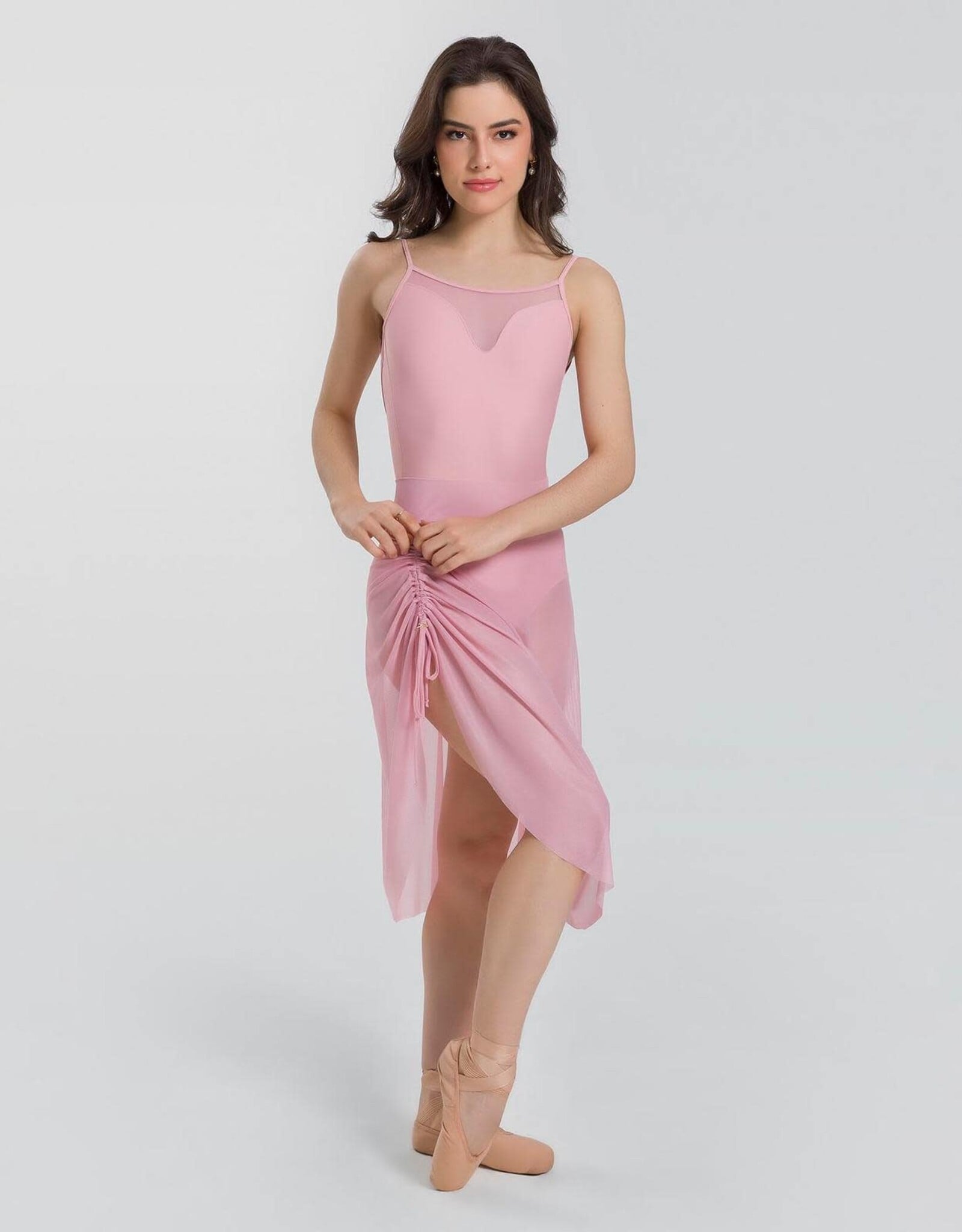 So Danca Alicia Mesh Knee Length Skirt
