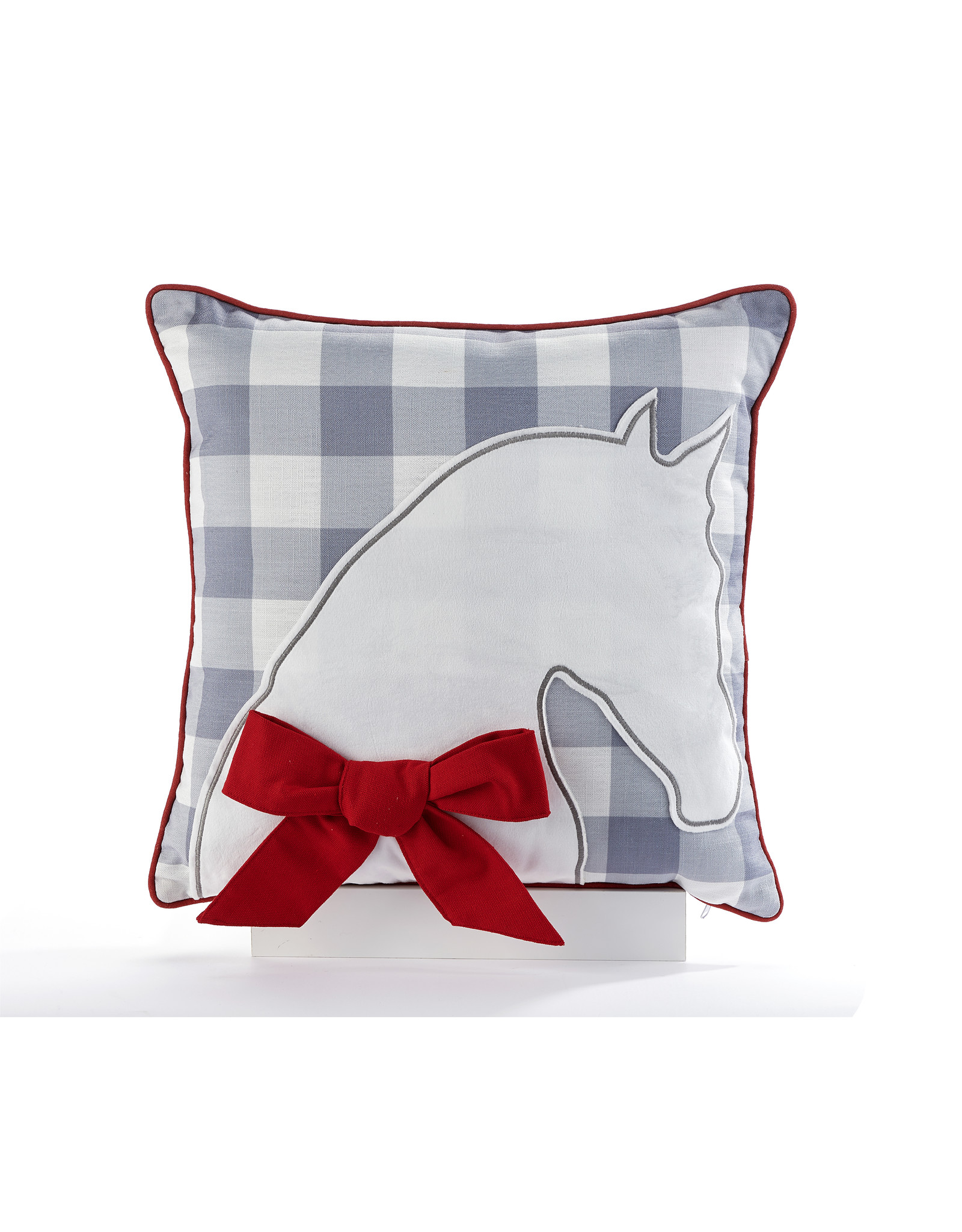 Giftcraft #682500 Double Sided Horse & Plaid Pillow Cover