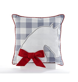 Giftcraft #682500 Double Sided Horse & Plaid Pillow Cover