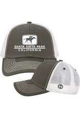 L2 Brands #50004 Sideline Cap- Dk Grey/White Mesh