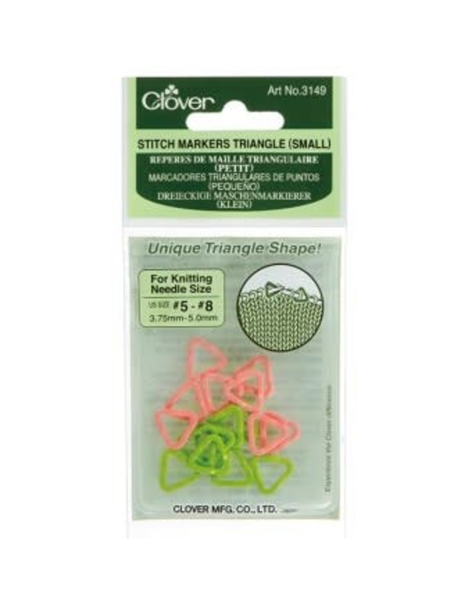 Clover Clover Stitch Markers Triangle Small 3149