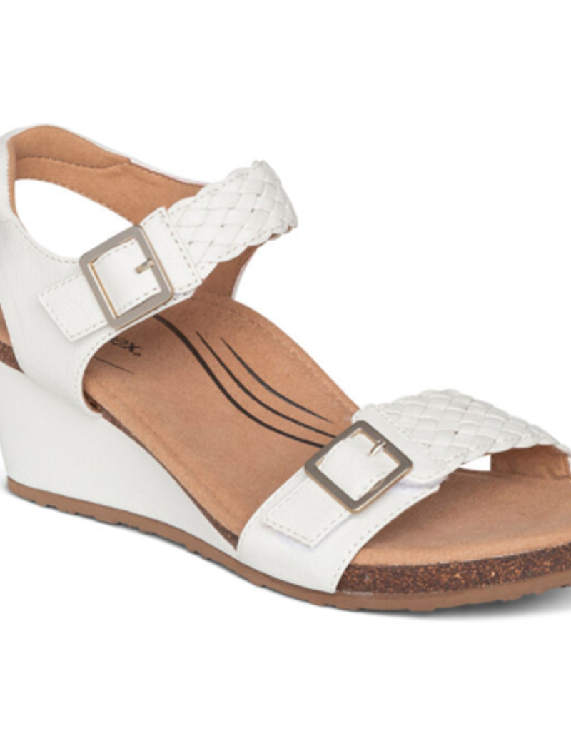 Aetrex Grace Adjustable Woven Wedge