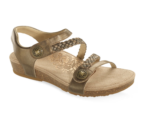 Aetrex Jillian Braid Strap