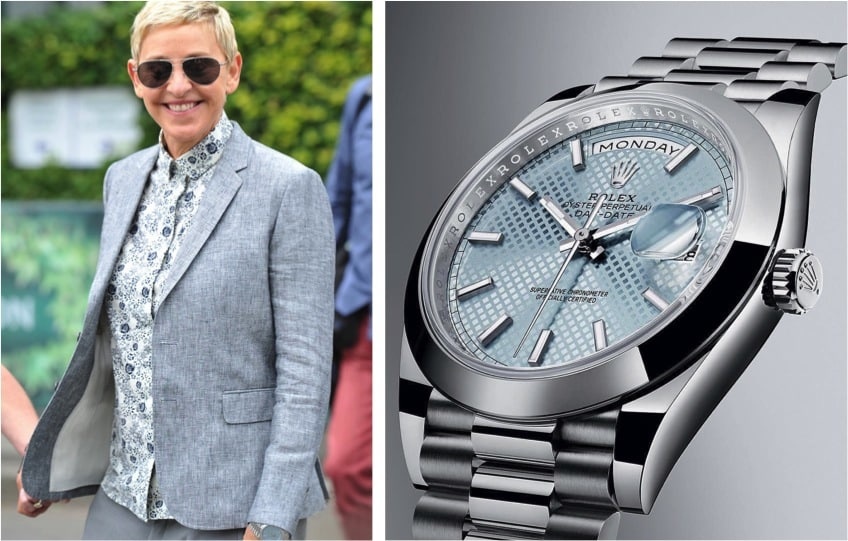 ellen degeneres rolex collection