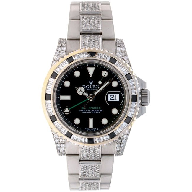 rolex gmt master ii iced out