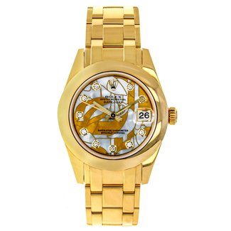 Rolex Watches Rolex Pearl Master 34MM Watch - Polished Bezel - Goldust Dream Mother-Of-Pearl Diamond Dial