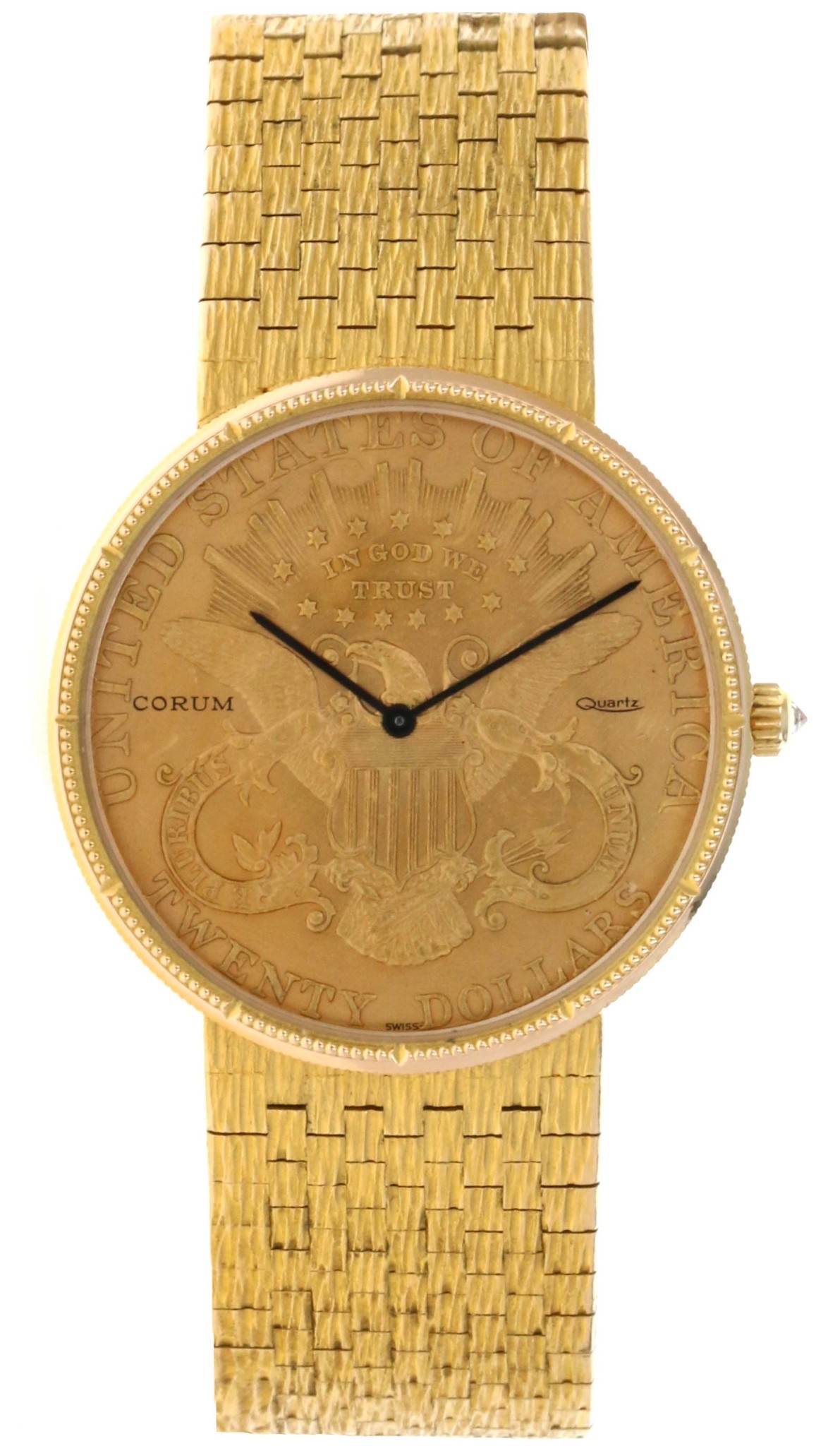 Gold coin watch Clearance
