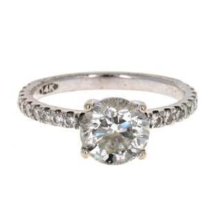 Jewellery ROUND BRILLIANT CUT DIAMOND RING (2CT-I2-H)