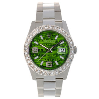 Rolex Watches ROLEX DATEJUST 36MM (2018) (CUSTOM DIAMOND BEZEL)