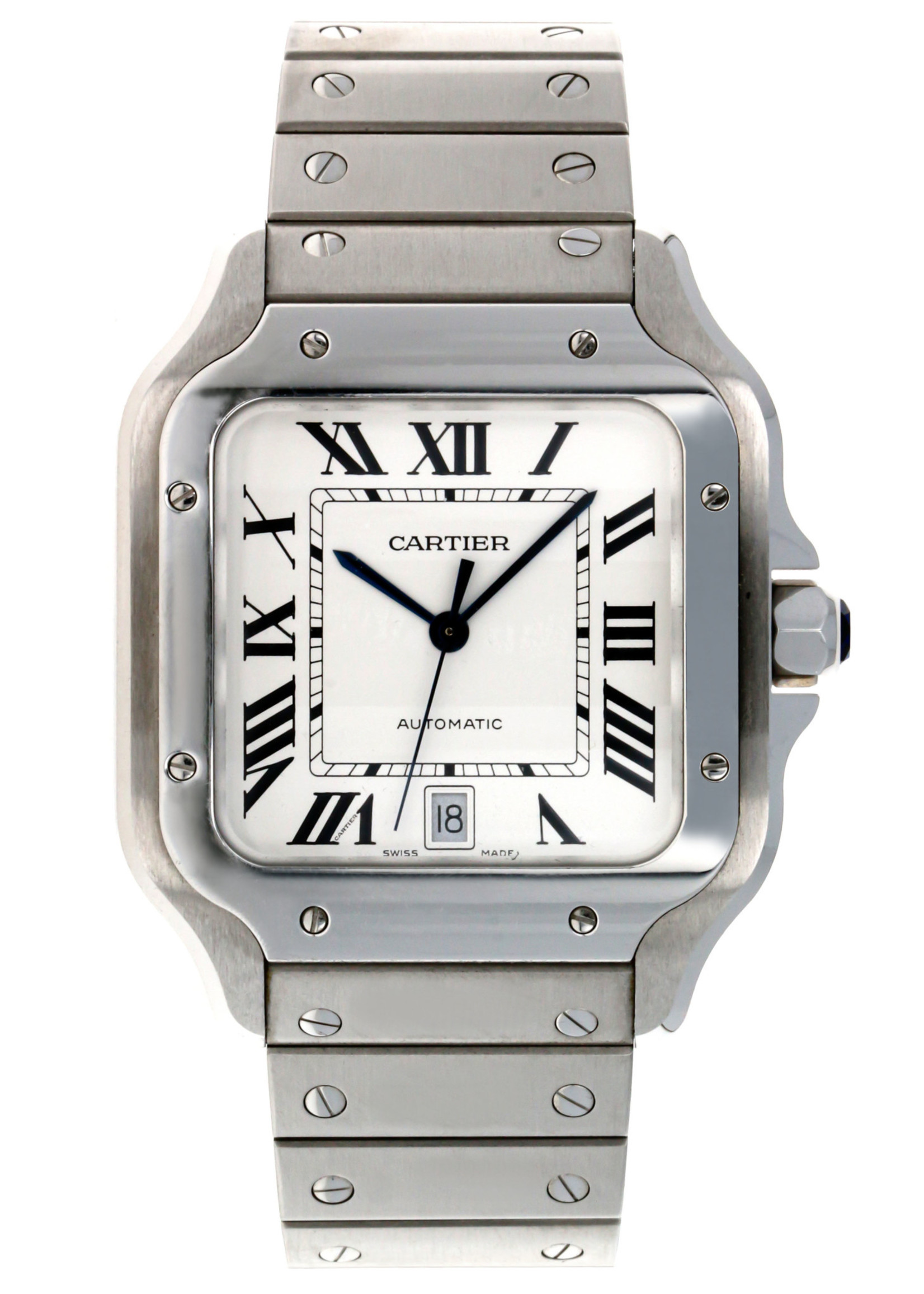 CARTIER SANTOS 38MM #WSSA0009 (2019 B+P) - WatchFinder Cumberland Inc.