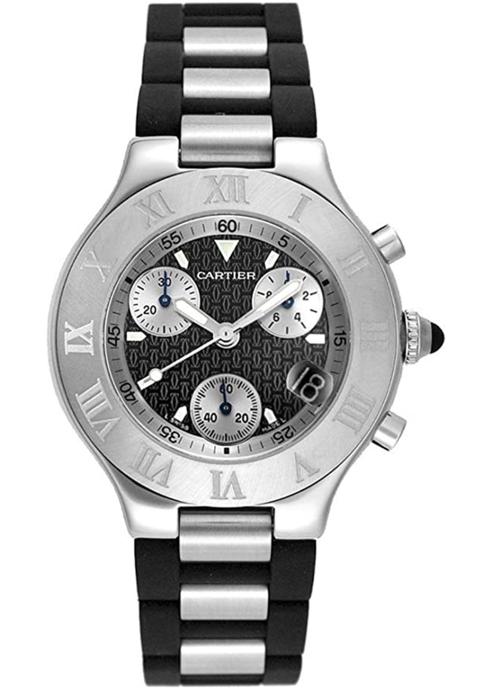 CARTIER MUST 21 CHRONOGRAPH 36MM #W10125U2 - WatchFinder Cumberland Inc.