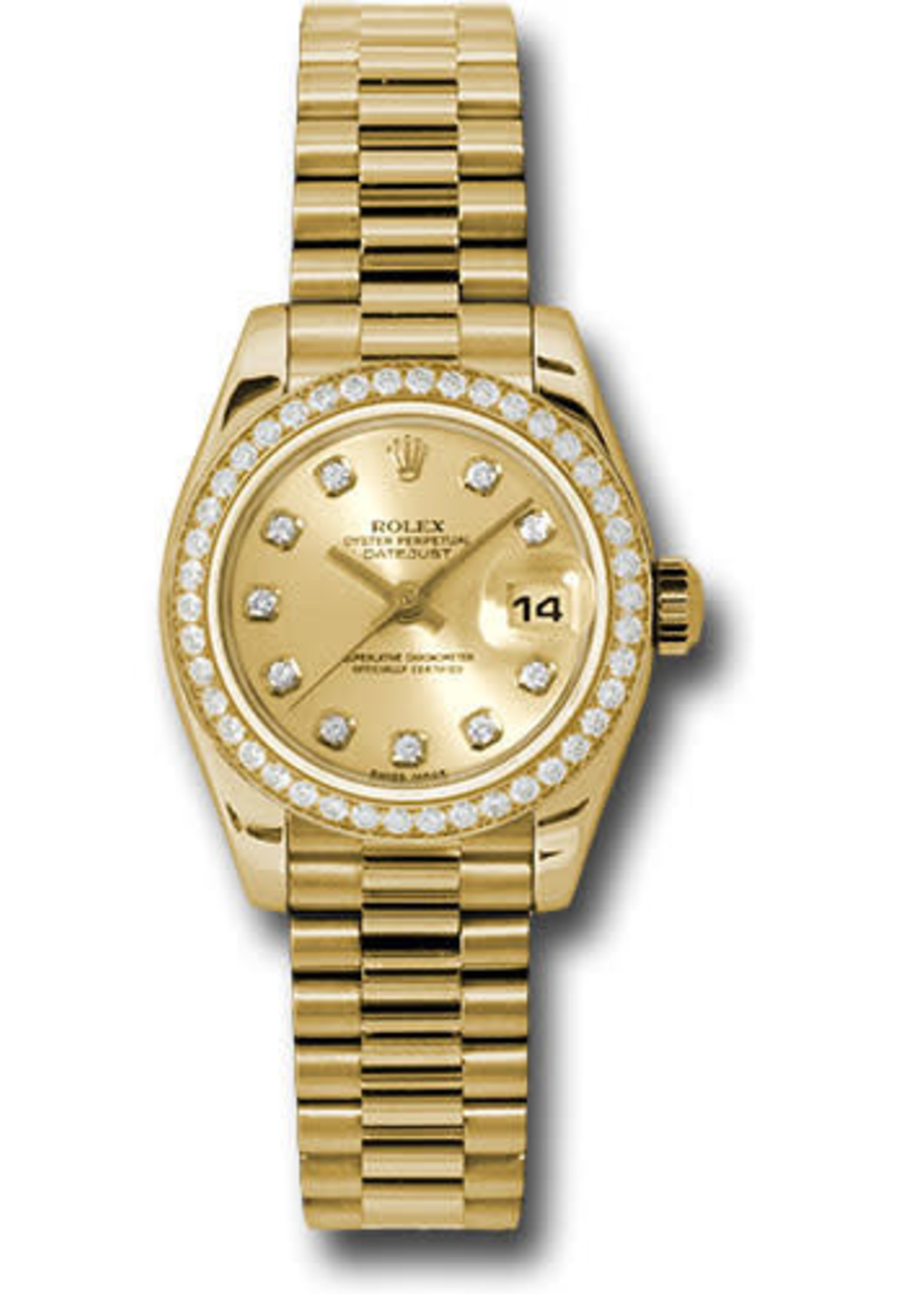 Rolex Watches ROLEX DATEJUST 26MM (1996) CUSTOM DIAMOND BEZEL