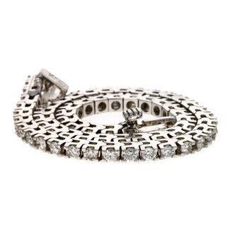 3CT DIAMOND TENNIS BRACELET 18KT WHITE GOLD