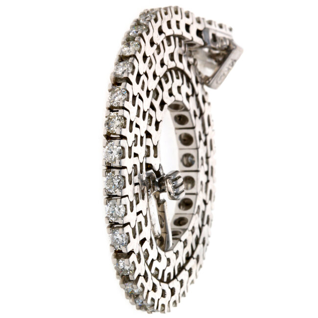 3CT DIAMOND TENNIS BRACELET 18KT WHITE GOLD