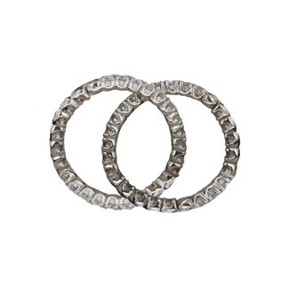 Jewellery 14k WHITE GOLD DIAMOND HOOP EARRINGS (2.42CT)