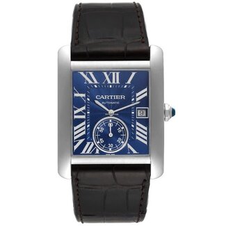 Cartier CARTIER TANK MC BLUE 40MM (2017 B + P) #WSTA0010