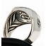 Other Brands David Yurman Sterling Silver Exotic Stone Dinosaur Bone Signet Ring