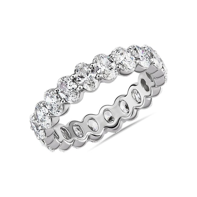 Jewellery 4.62CT OVAL BRILLAINT DIAMOND ETERNITY BAND (VVS/VS - D/F)
