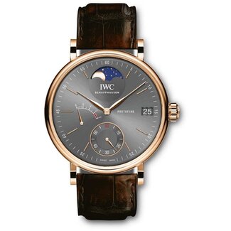 IWC IWC PORTOFINO HAND WOUND MOONPHASES 45MM (2020 B+P) #IW516403
