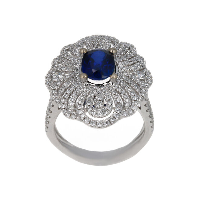 Jewellery SAPPHIRE 18K WHITE GOLD 1.3CT DIAMOND  RING