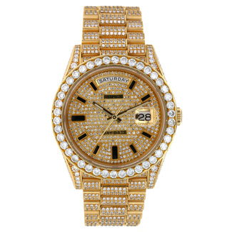 Rolex Watches ROLEX DAY DATE 40MM ICED OUT (2016 B+P)