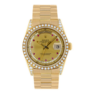 ROLEX ROLEX DAY DATE 36MM (1991) #18388 FACTORY DIAMONDS