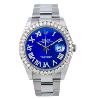 ROLEX ROLEX DATEJUST 41MM (21BP) #126300 (CUSTOM DIAMOND BEZEL / CUSTOM DIAMOND DIAL)