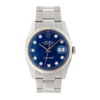 ROLEX ROLEX DATEJUST 36MM (21BP) #126234 (FACTORY DIAMOND DIAL)