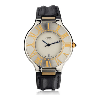 Cartier De Must 21 Stainless Steel And Gold Plated 31mm