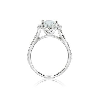 Jewellery WF 3 Carat Round Diamond Engagement Ring 14kt