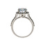 Jewellery WF 3 Carat Round Diamond Engagement Ring 14kt