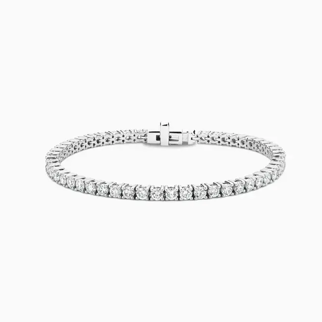 VHV (JEWELERY) WF 14K WHITE GOLD DIAMOND TENNIS BRACELET 8 PT