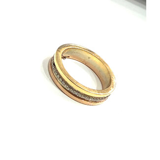 WF 18KT YELLOW GOLD RING WITH DIAMONDS SIZE 6