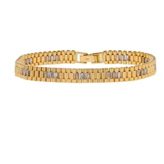 WF 18K YELLOW & WHITE GOLD BRACELET