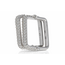 VHV (JEWELERY) WF 14KT WHITE GOLD LAB GROWN SQUARE SHAPED EARINGS 0.67CT