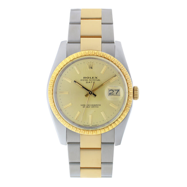 ROLEX Rolex Date 34mm Steel Yellow Gold(88)