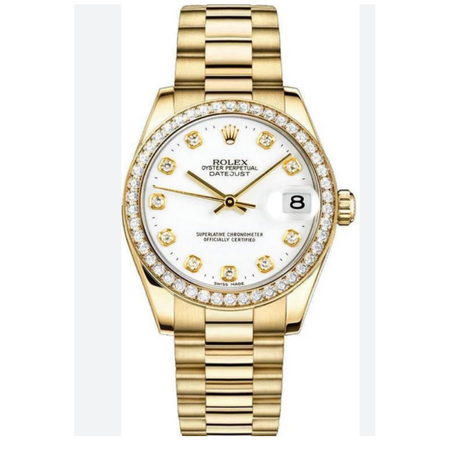 ROLEX Rolex Women's President Midsize 31mm(Custom Dial and Bezel-84)