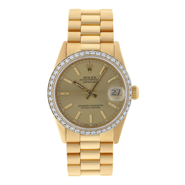 ROLEX Rolex Women's President Midsize 31mm(Custom Dial and Bezel-84)