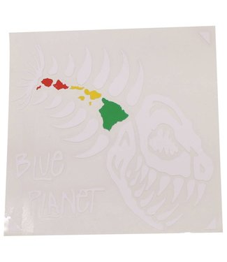 Blue Planet Die-Cut Small Sticker (3.5") - White