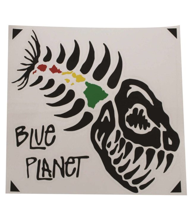 Blue Planet Die-Cut X-Large Sticker (8") - Black