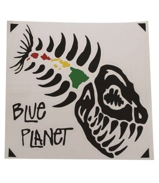 Blue Planet Die-Cut Large Sticker (6") - Black