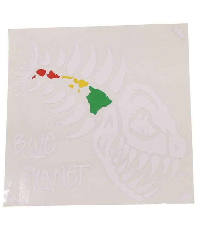 Blue Planet Die-Cut X-Large Sticker (8") - White