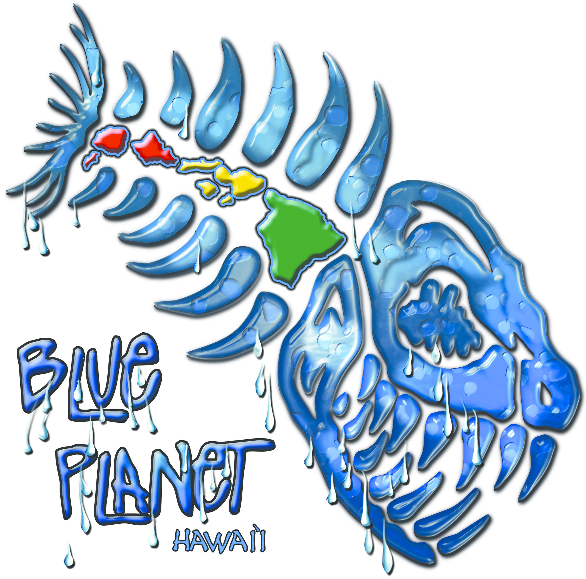 The Blue Planet Fish Logo Background - Blue Planet Surf Shop