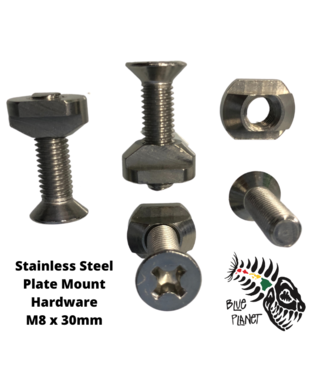M8 - Size S.S. T - Nuts and Bolts for Foil Plate Mount (4pcs each)