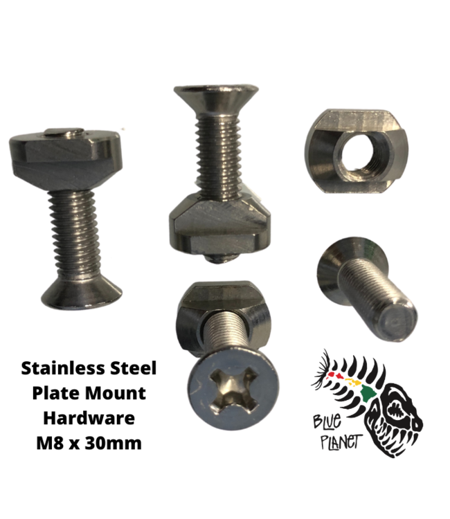 M8 x 25mm S.S. T - Nuts and Bolts for Foil Plate Mount (4pcs each)