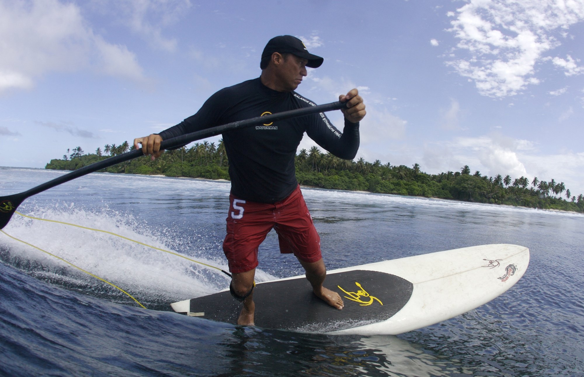 Brian Keaulana SUP surfing