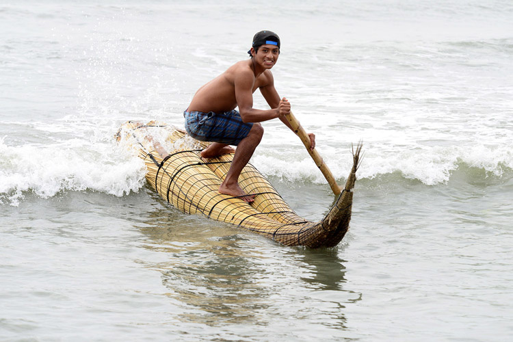 Caballito de Totora early SUP history